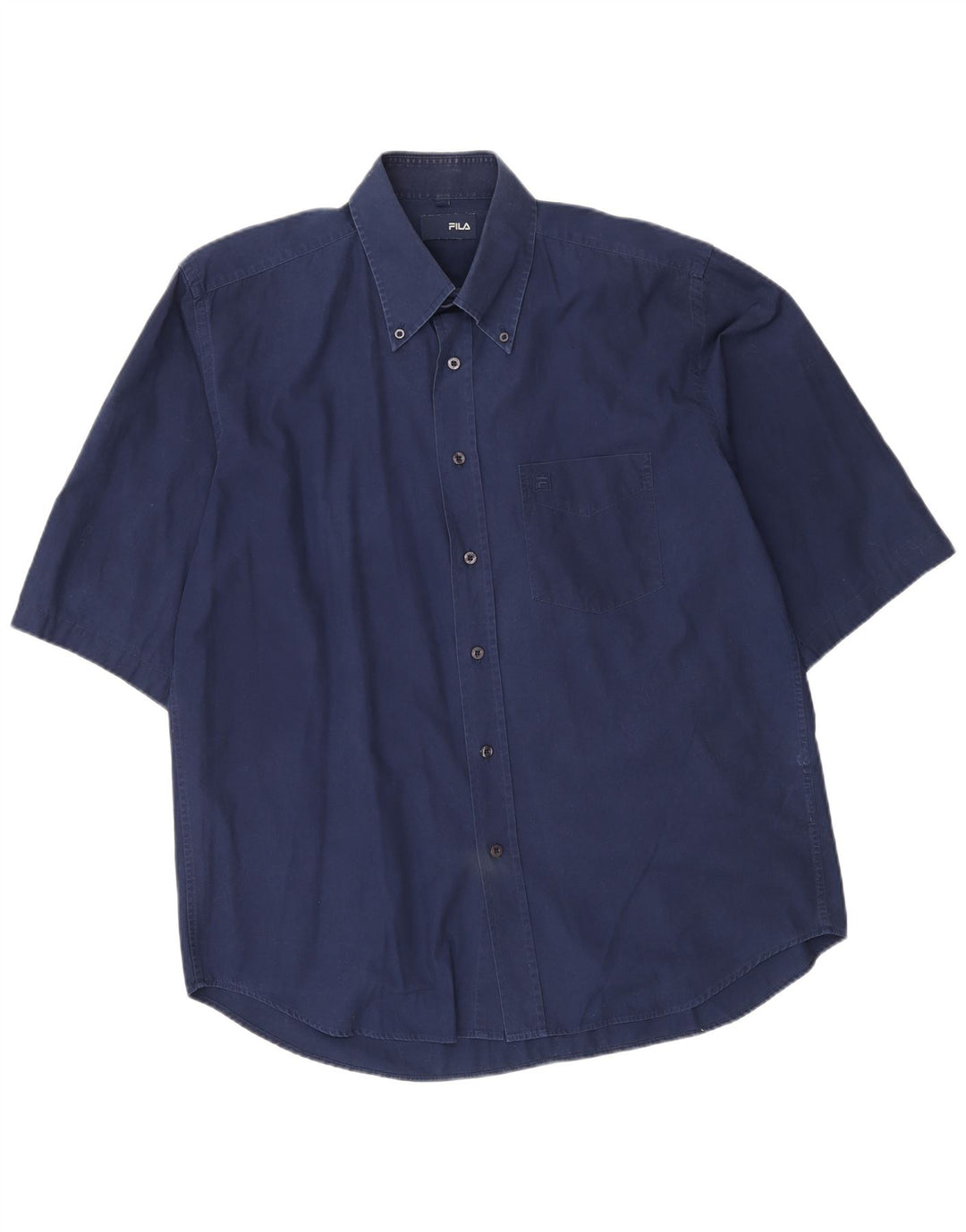 Fila Chemise à manches courtes homme bleu marine grand coton