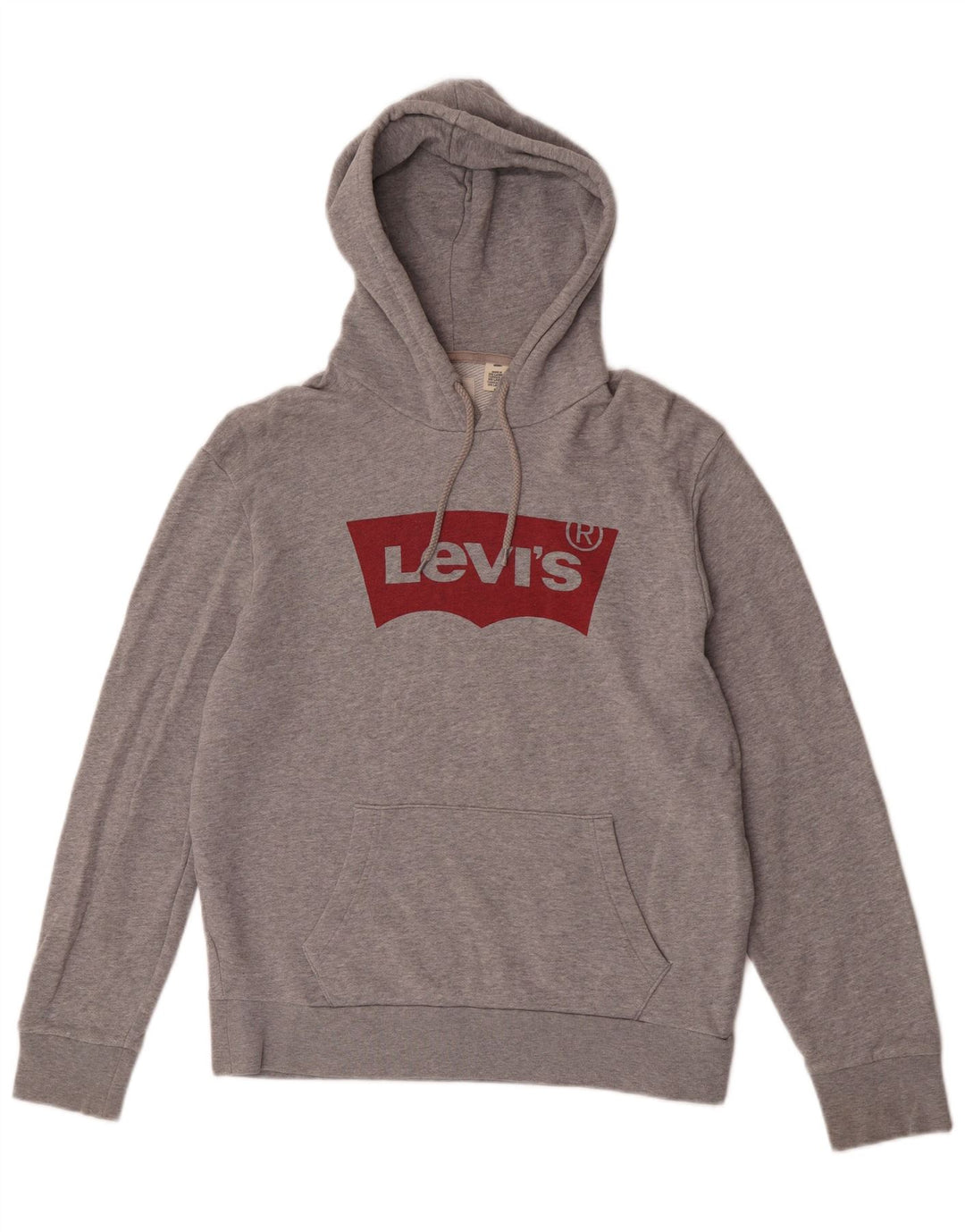 Levi's Pull à Capuche Graphique Homme Gris Moyen Moucheté Coton