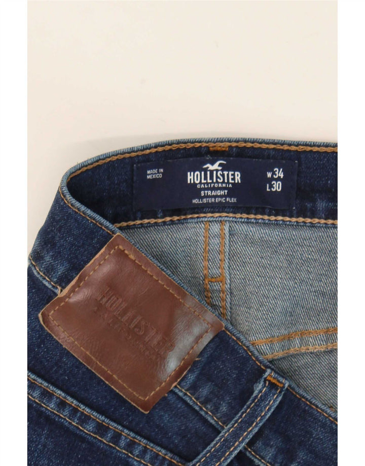 Hollister Jean droit homme W34 L30 bleu