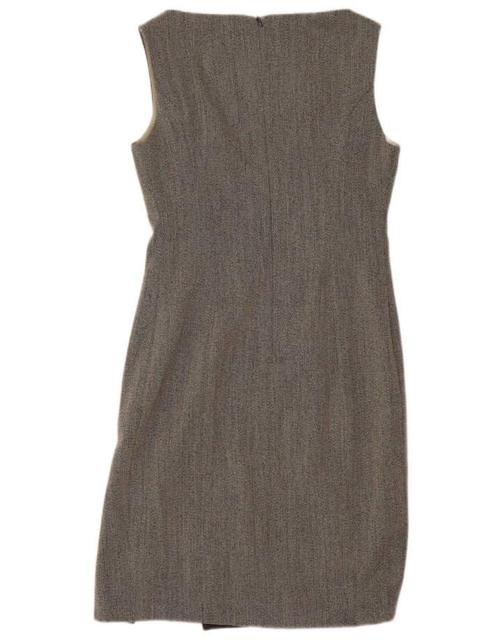 robe fourreau sans manches femme vintage UK 12 Gris moyen
