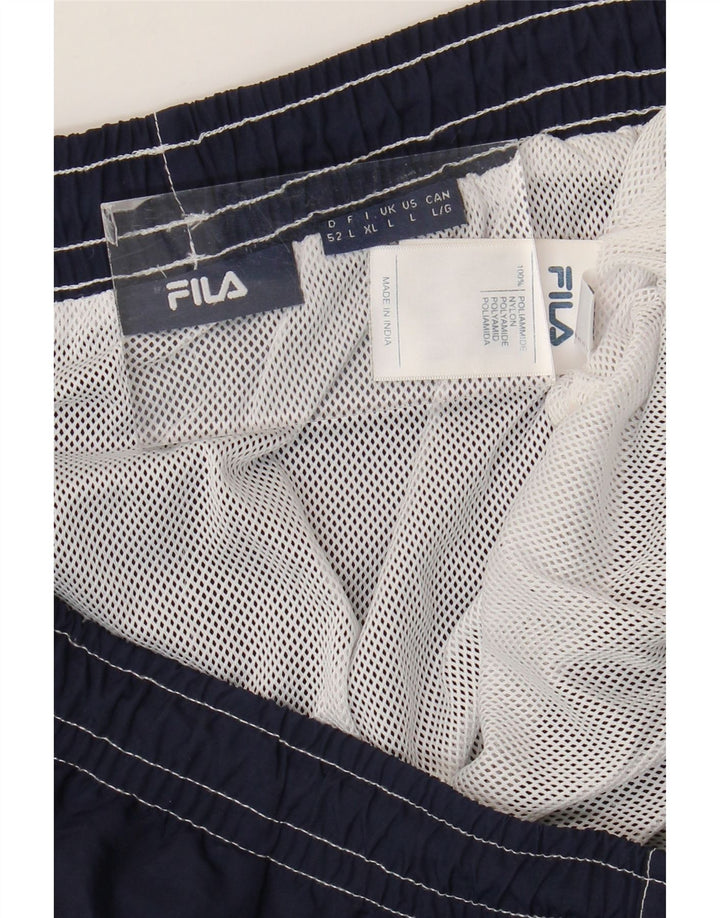 Fila Short Graphic Sport Homme Bleu Marine Colorblock Polyamide
