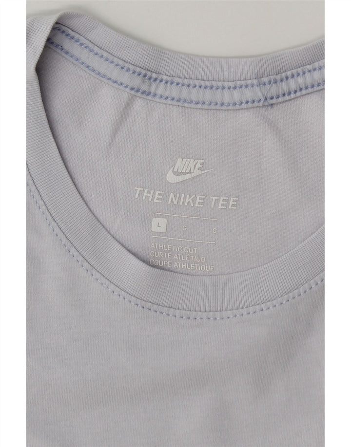 NIKE T-shirt coupe athlétique pour hommes, grand bleu
