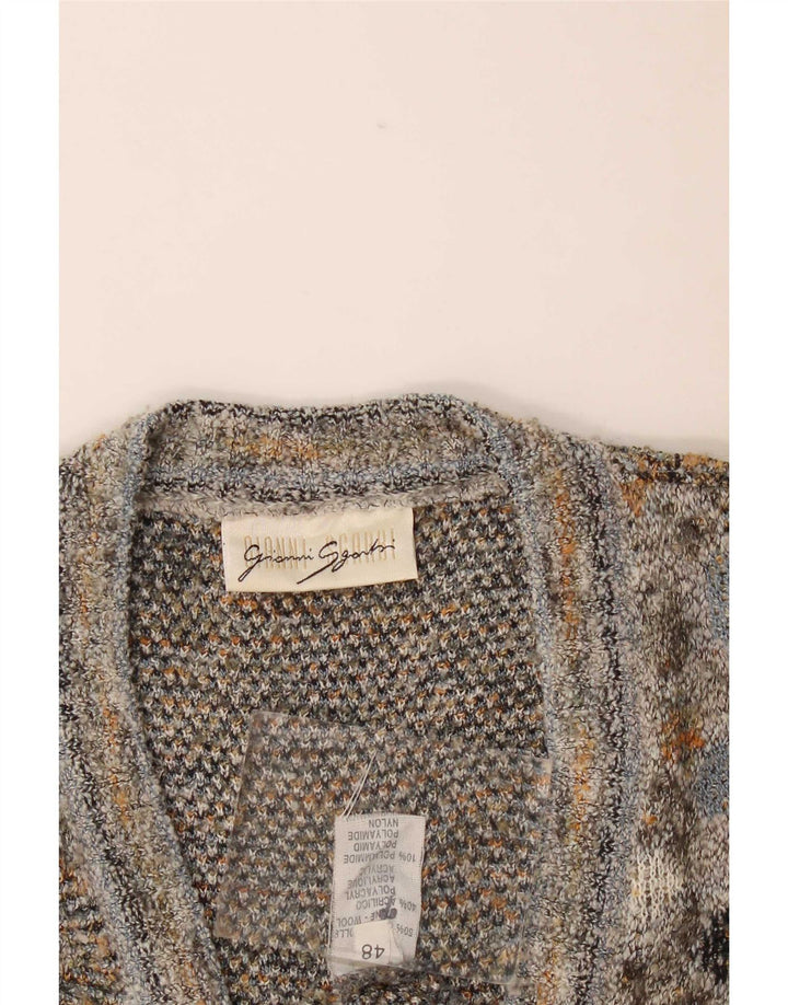 Gianni Sgarbi Pull Cardigan Homme IT 48 Moyen Multicolore Géométrique