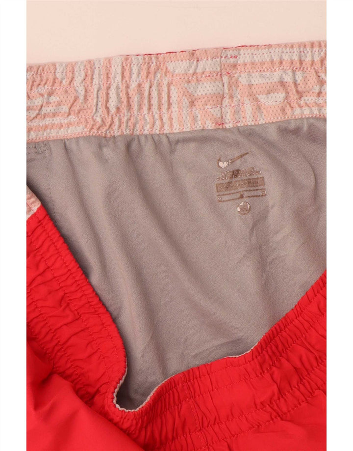 Nike Short de sport pour femme UK 14 Polyester color block rouge moyen