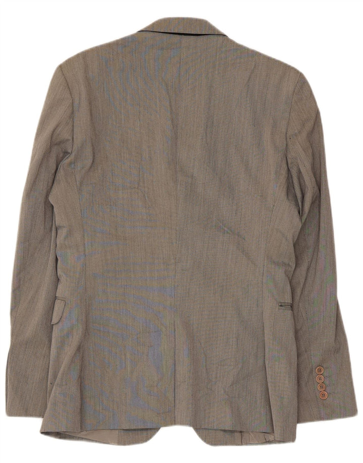 Zara Veste Blazer 2 Boutons Homme EU 46 Petit Gris