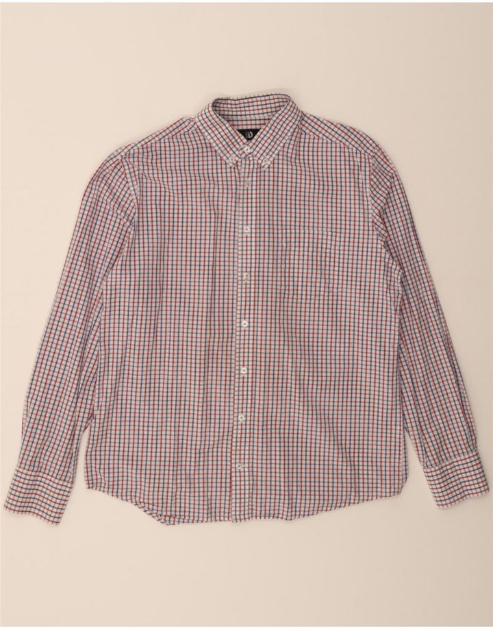 DACK'S Mens Regular Fit Shirt Large Red Check Cotton Vintage Dack's and Second-Hand Dack's from Messina Hembry 