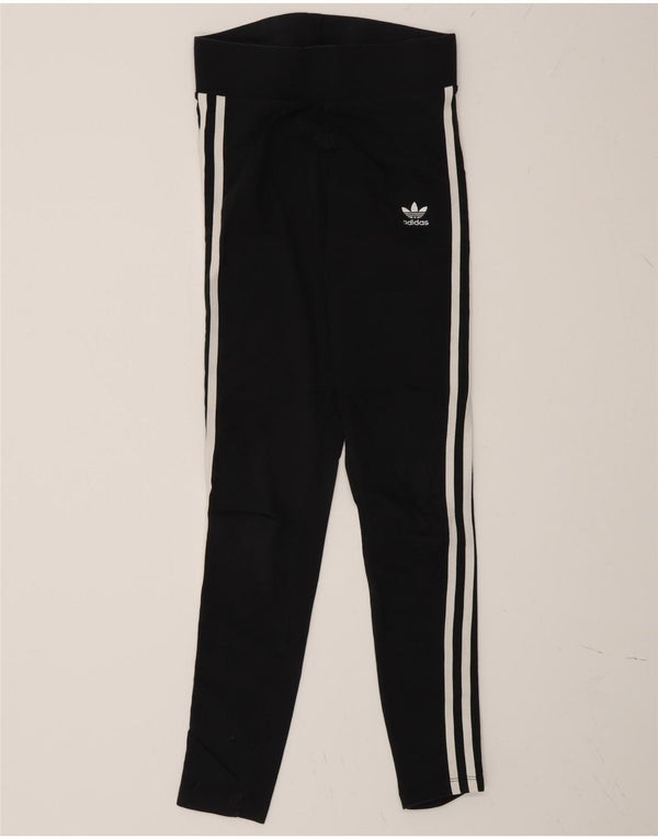 Adidas Leggings Femme UK 6 XS Noir Coton