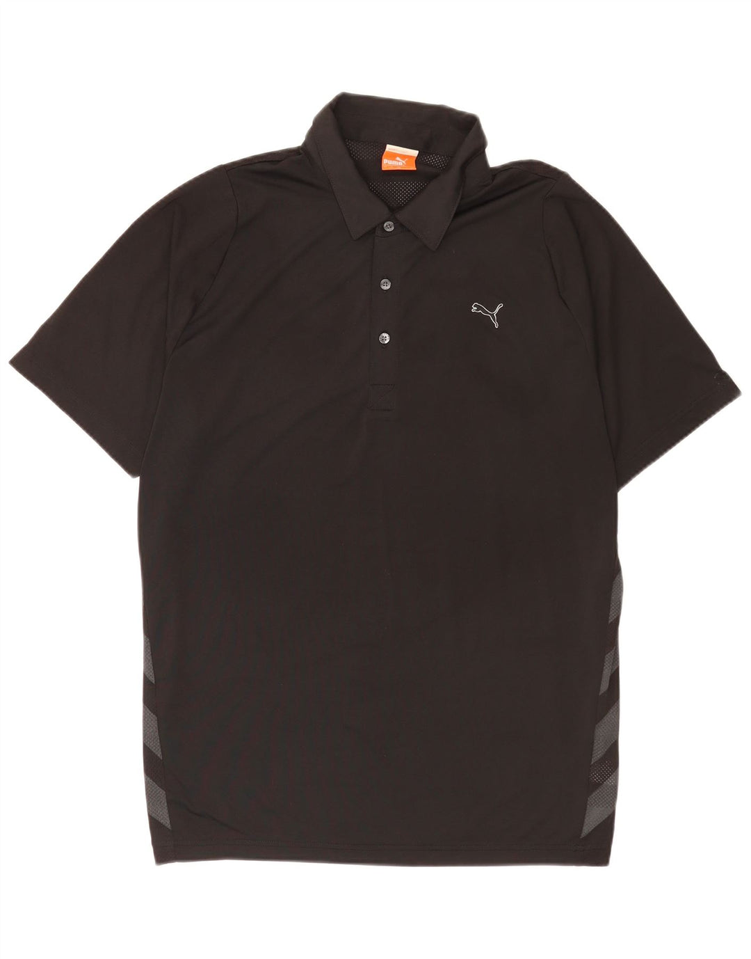 Puma Polo Graphique Homme Large Noir Colorblock Polyester