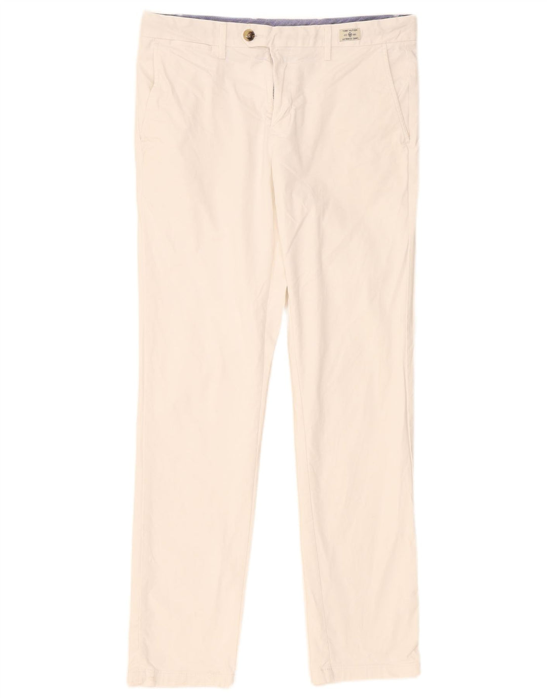 Tommy Hilfiger Pantalon Chino Slim Homme W34 L32 Blanc
