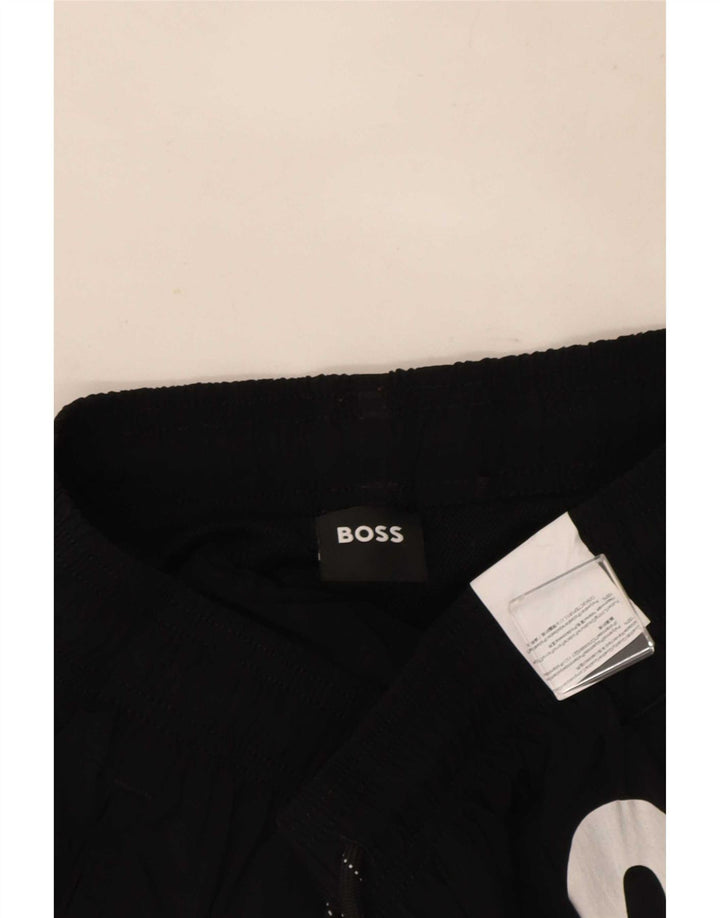 Hugo Boss Short de bain graphique Small Noir Polyamide Homme