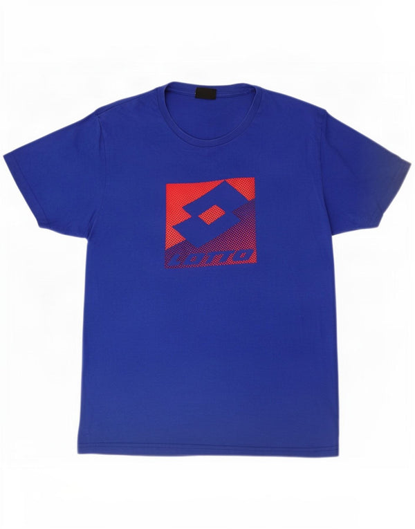 Lotto T-Shirt Graphique Homme Grand Bleu Coton