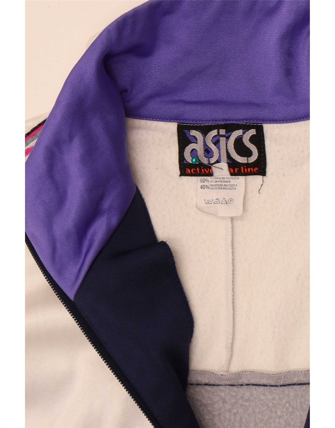 Asics Veste de Survêtement Graphique IT 50 Homme Blanc Moyen Colorblock