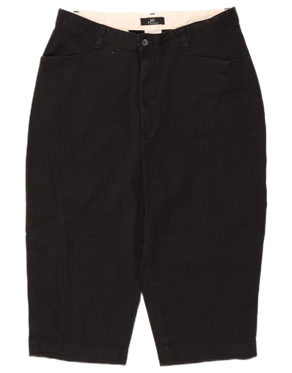 LEE Pantalon Capri Taille Haute Kaki pour Femme US 16 2XL W32 L18 Coton Noir