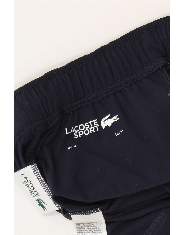 Lacoste Short de sport graphique pour homme Taille 4 Polyester bleu marine moyen