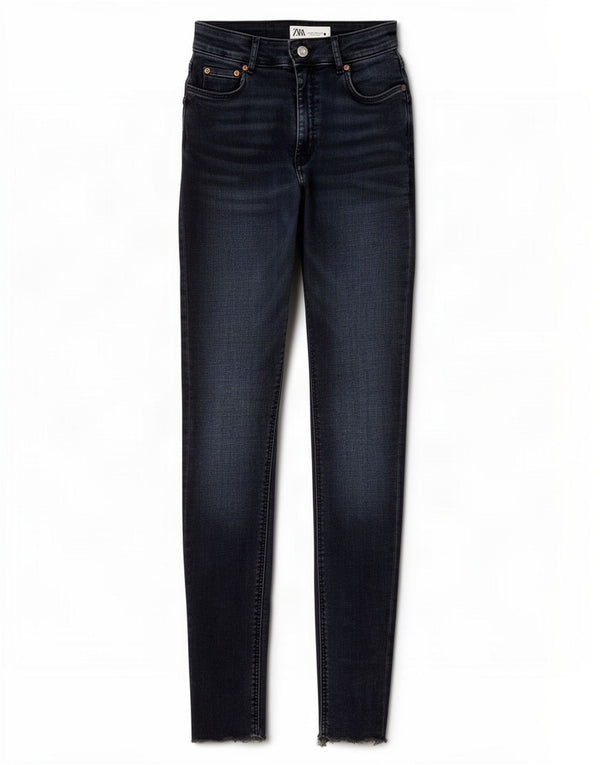Zara Jean skinny femme EU 36 XS W26 L28 Bleu marine
