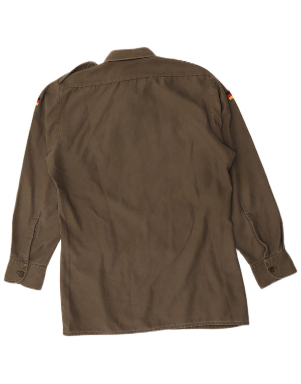vintage Chemise militaire homme taille 37/38 Petite armée kaki