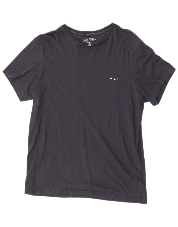 Jack Wills T-shirt coupe classique pour homme en coton bleu marine moyen
