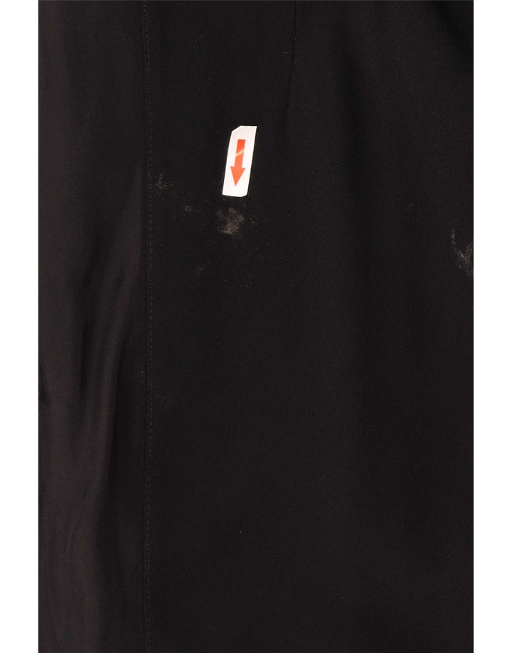 Zara Veste blazer ouverte à manches 3/4 pour femme UK 14 Noir moyen Polyester