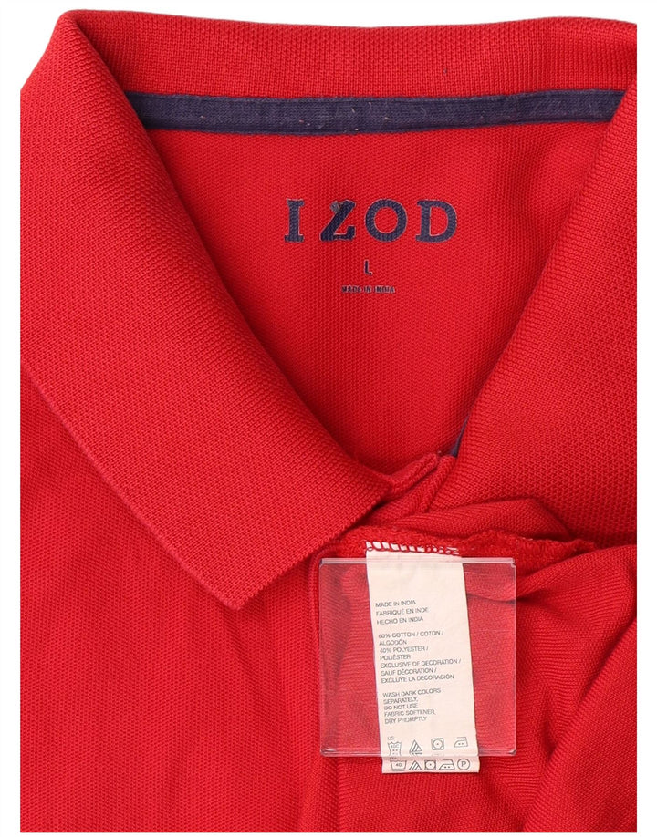 Izod Polo Regular Fit Homme Grand Coton Rouge