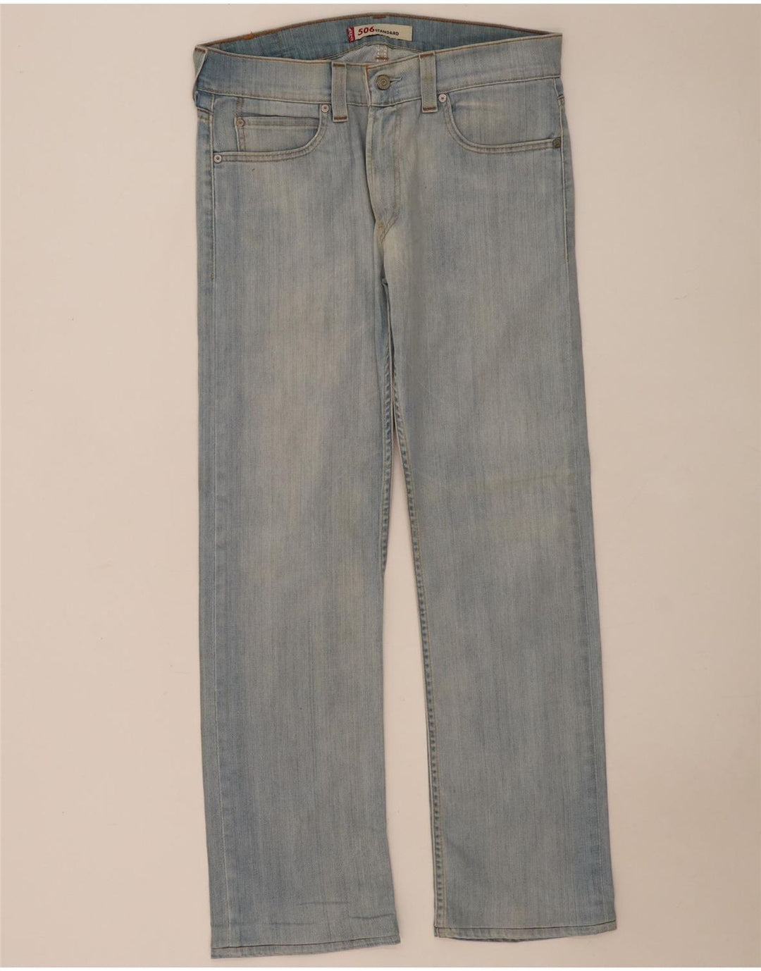 Levi's Jean Droit 506 Femme W34 L32 Bleu Coton