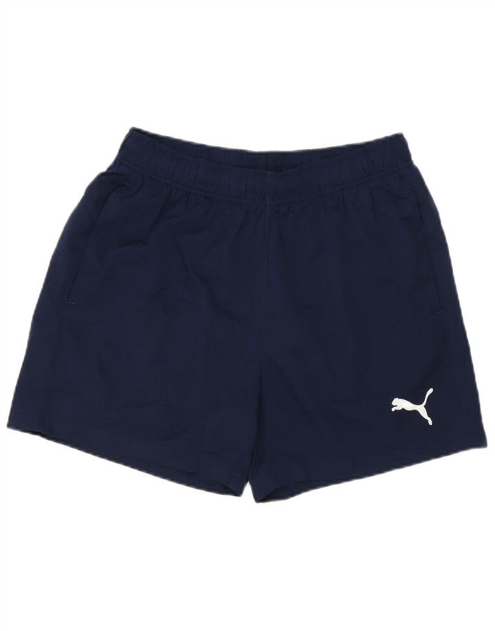 Puma Short de Sport Homme Bleu Marine Moyen Polyester