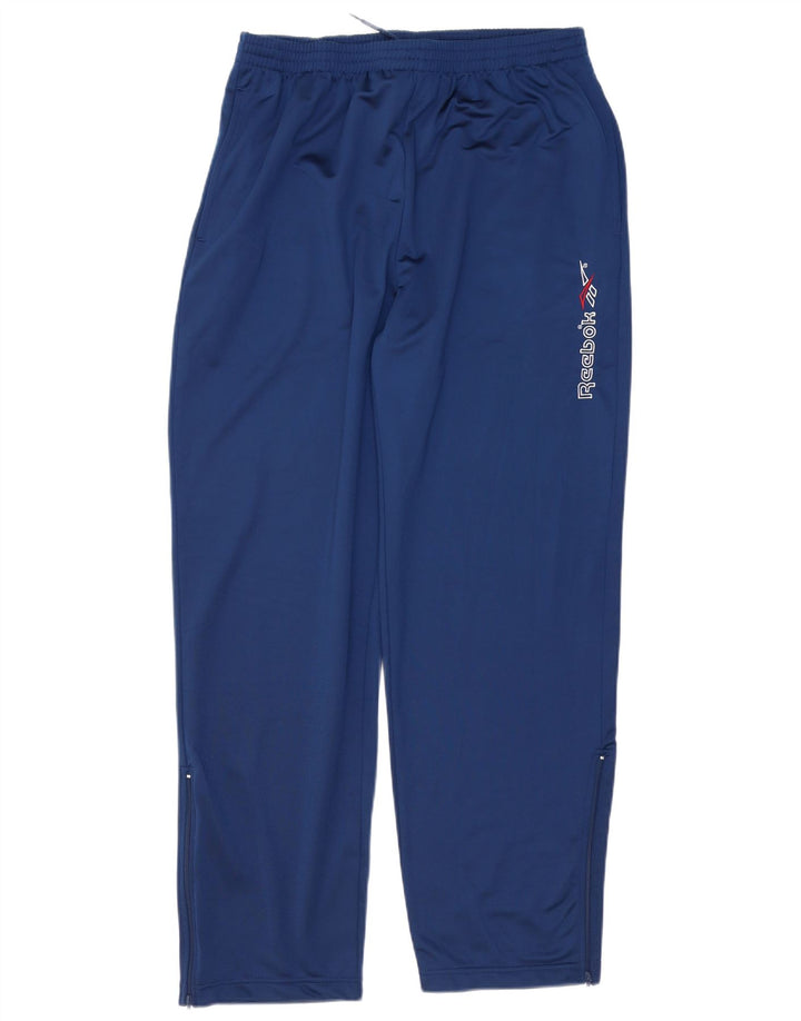 Reebok Pantalon de Survêtement Graphique Homme Large Bleu Marine Polyester