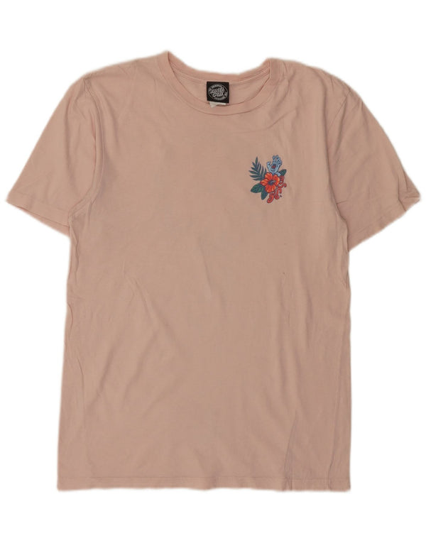 Santa Cruz T-Shirt Graphique Homme Rose Moyen Coton Floral