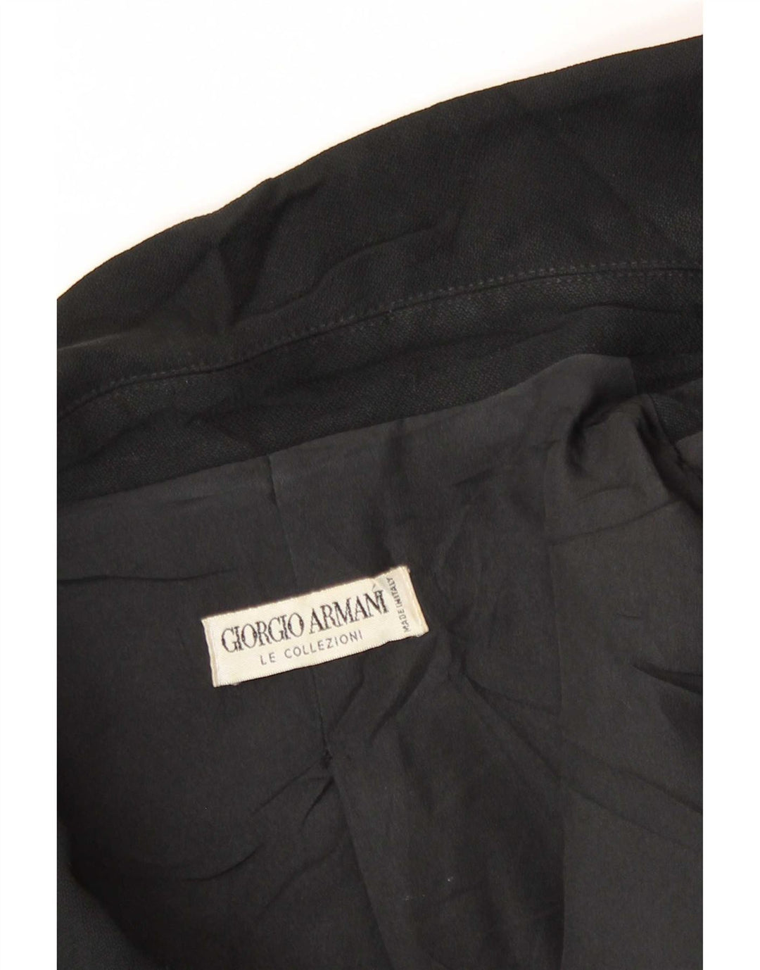 Giorgio Armani Veste blazer à 2 boutons pour femme UK 14 Noir moyen