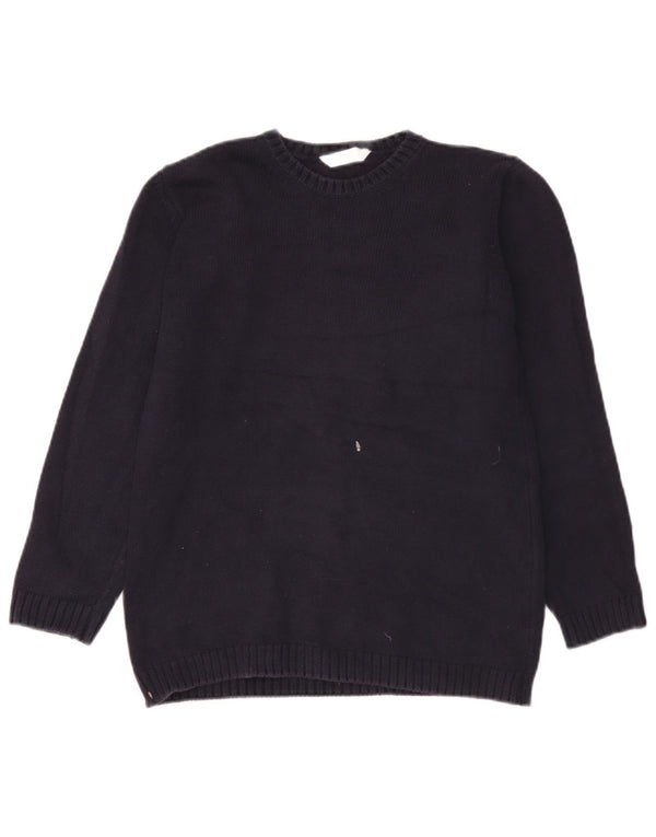 Marks & Spencer Pull à col rond pour femme UK 10 Small Bleu marine