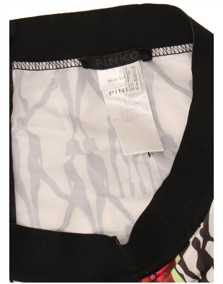 Pinko Womens Mini Skirt UK 12 Medium W28 Multicoloured Floral Polyester