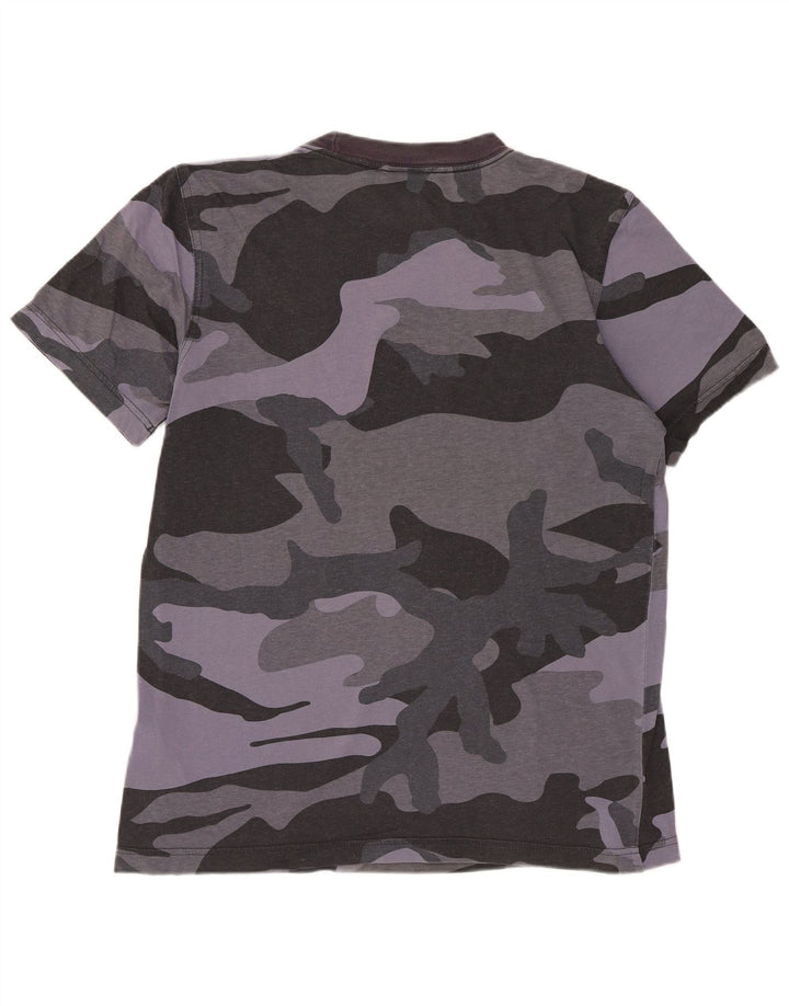 ADIDAS T-shirt graphique pour hommes XS Gris Camouflage Coton
