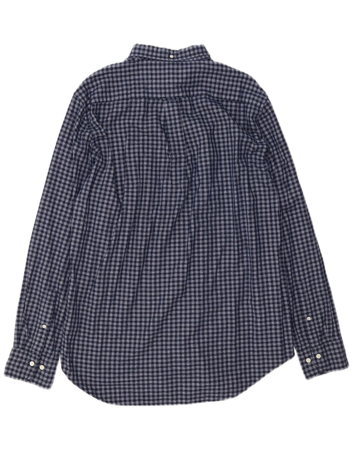 GANT Chemise en flanelle pour homme Taille 41/42 16 1/2 Grand Vichy bleu marine