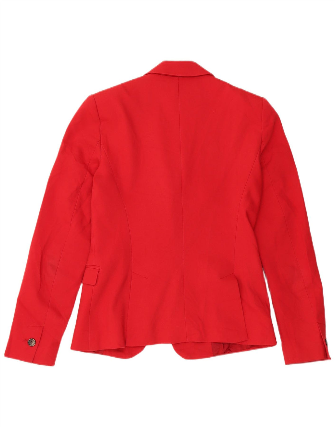 Zara Veste Blazer 1 Bouton Femme UK 10 Petit Coton Rouge