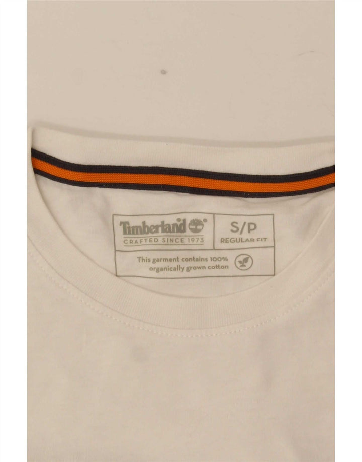Timberland T-shirt coupe classique pour homme en coton blanc petit