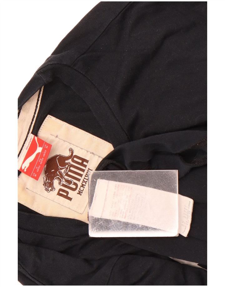 Puma T-Shirt Graphique Homme Noir Moyen Coton
