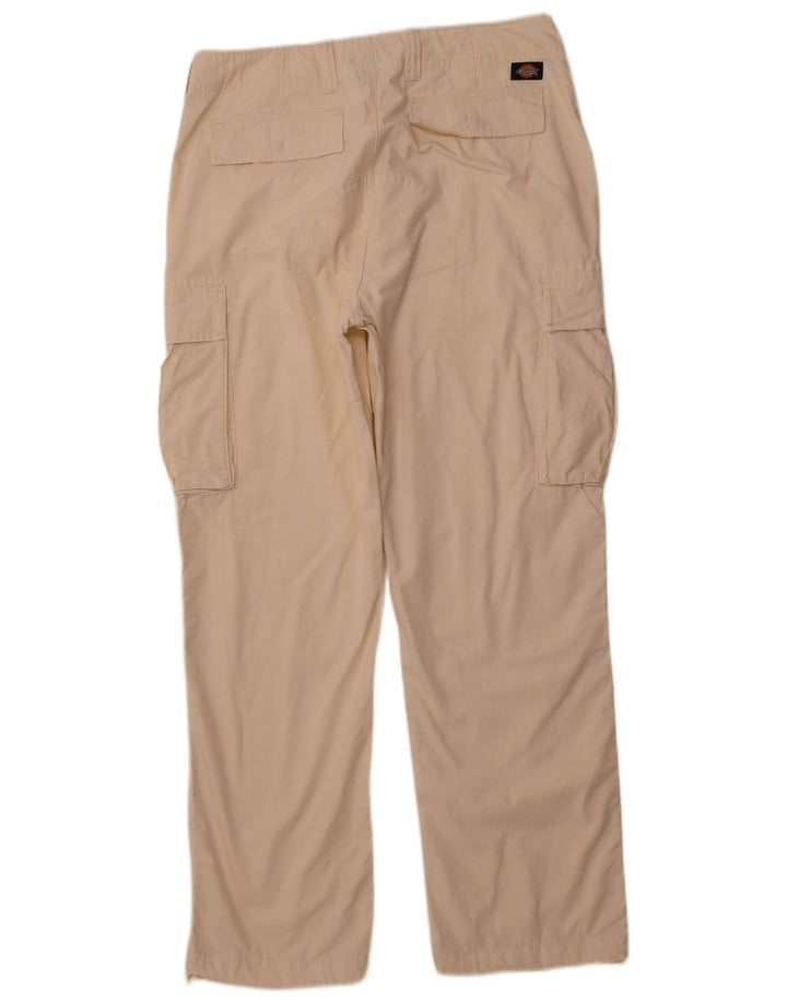 DICKIES Pantalon Cargo Droit Homme W34 L32 Blanc Cassé Coton