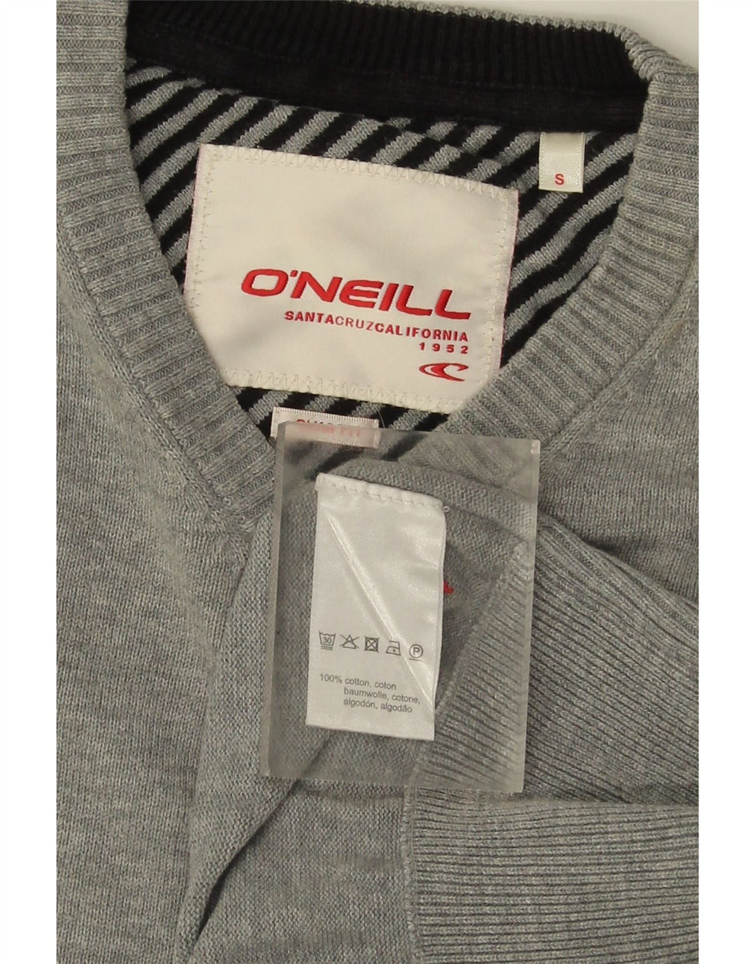 O'Neill Pull col V pour homme Petit gris Coton