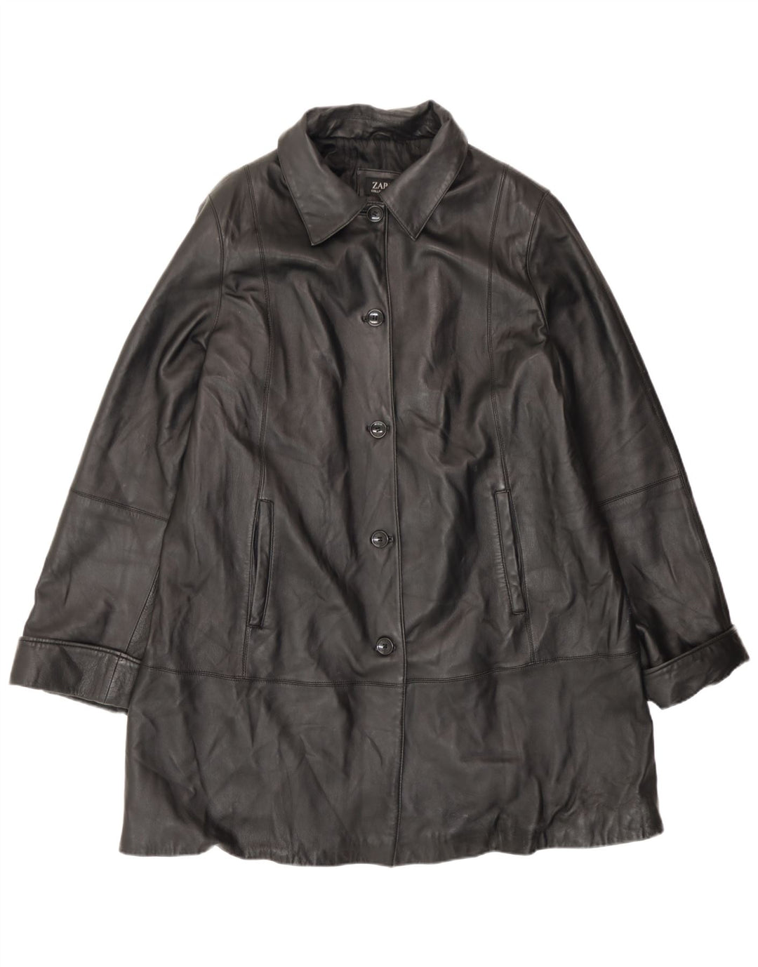 Manteau en cuir femme Zarro IT 50 XL cuir noir