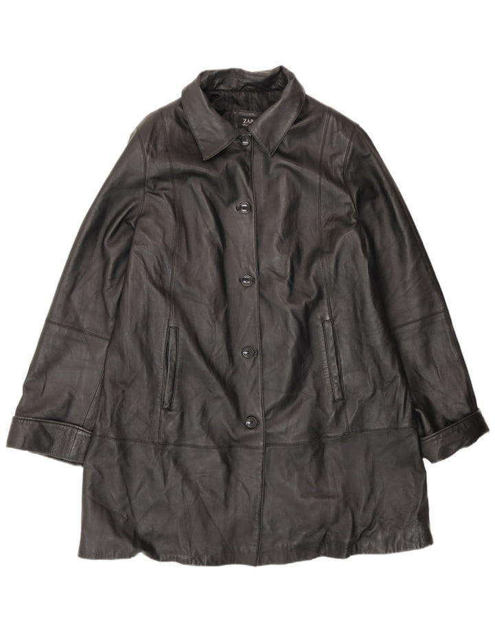 Manteau en cuir femme Zarro IT 50 XL cuir noir