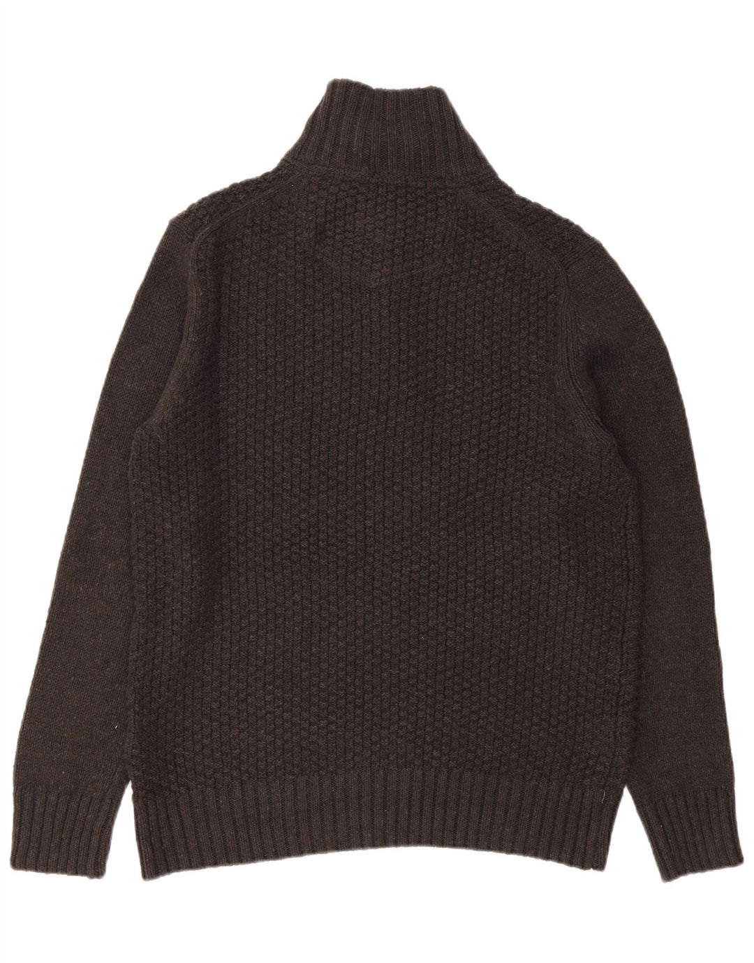 Fat Face Pull col zippé pour homme en coton gris Taille L