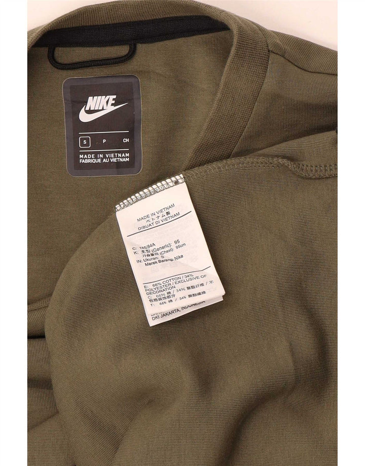 Nike Homme Coupe Regular Sweat-shirt Petit Kaki Coton