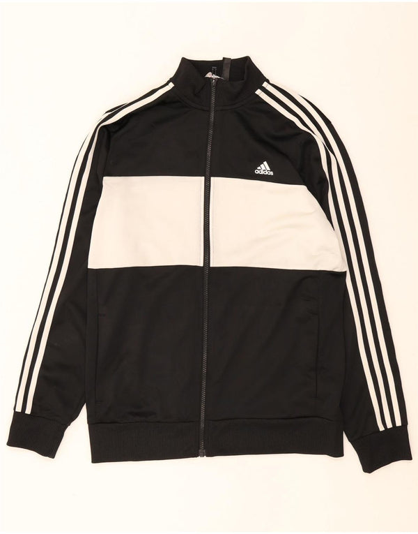 Adidas Veste de Survêtement Garçon 15-16 ans Noir Colourblock Polyester