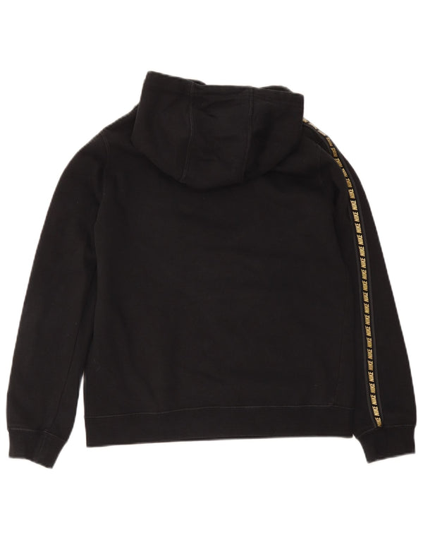 Nike Pull à capuche graphique pour garçon 12-13 ans Grand Noir Coton