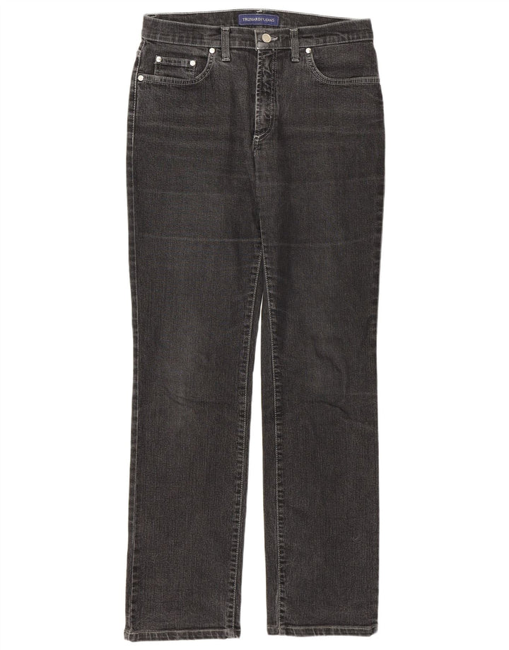 Trussardi Femme Jean Droit W29 L31 Gris Coton