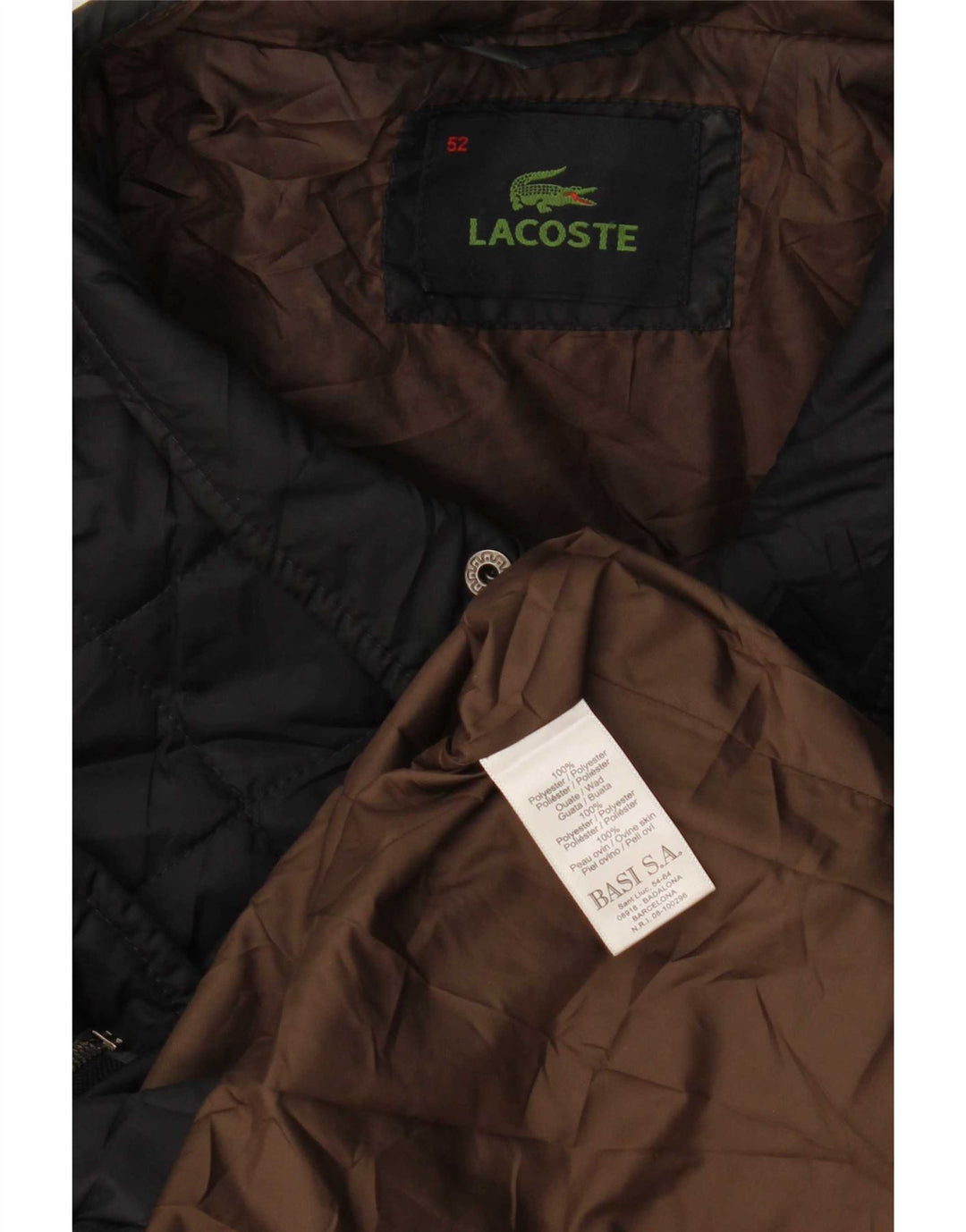 Lacoste Veste matelassée homme IT 52 XL Bleu marine Polyester