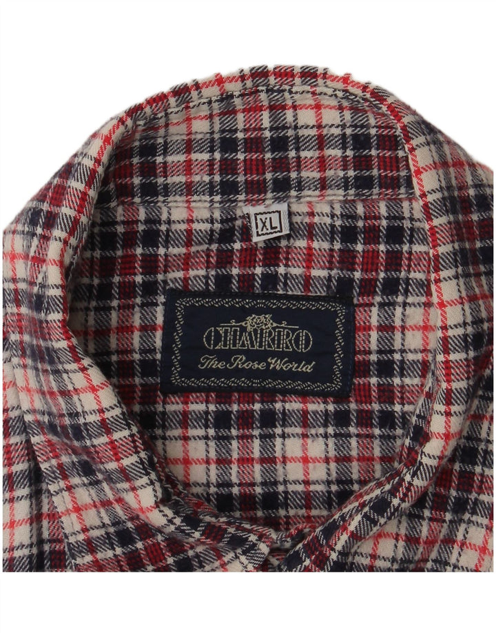 Charro Chemise Flanelle Homme XL Coton à Carreaux Multicolore