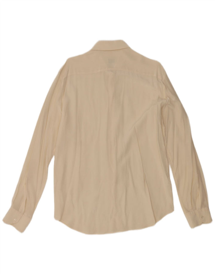 Epsom Chemise Homme En Soie Blanc Cassé Moyen