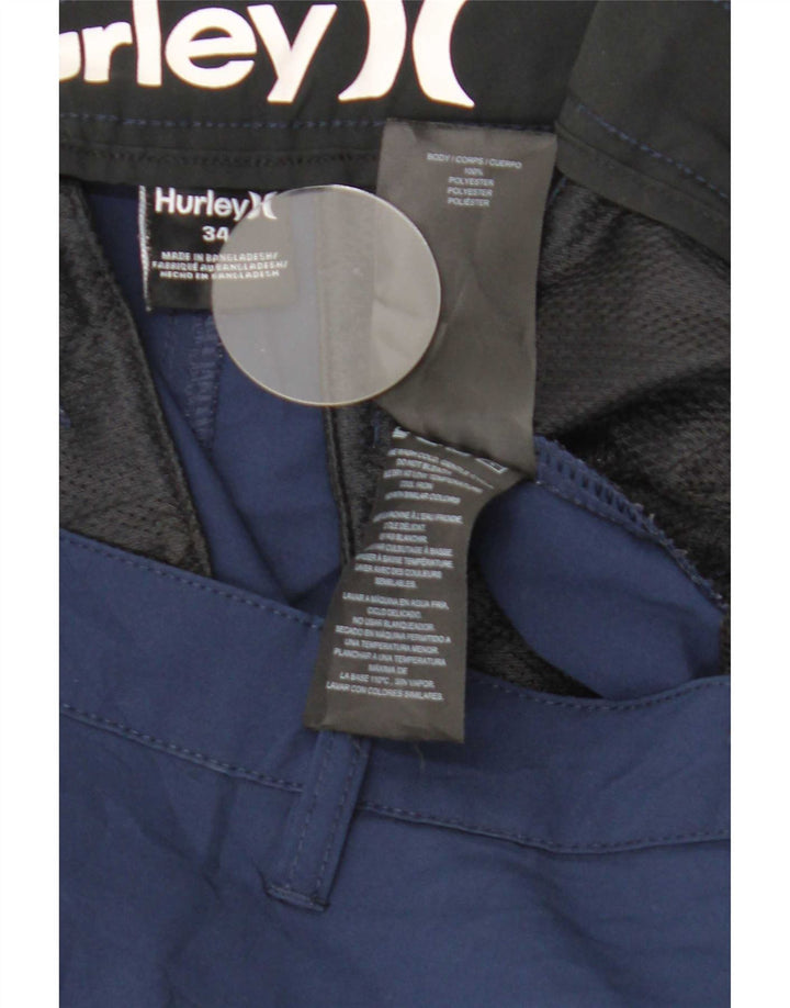 Hurley Short Chino Homme W34 Large Bleu Marine Polyester