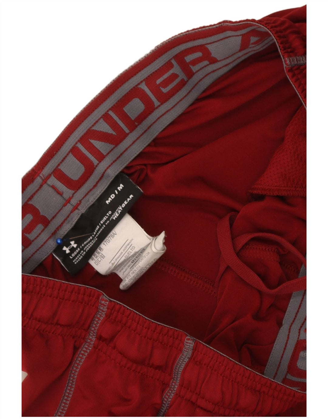 Under Armour Short de Sport Heat Gear Homme Marron Moyen Polyester