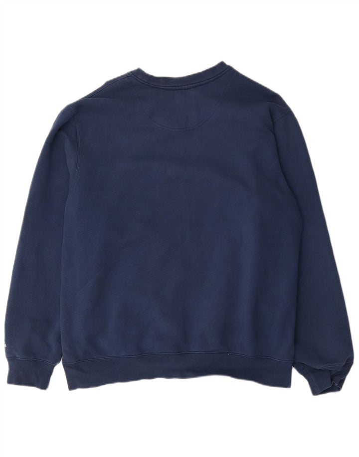 Adidas Sweat-shirt graphique pour homme en coton bleu marine Taille L